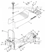 SEDILE   SERBATOIO DI GAS XLT 0970756, XLT SKS 0970556, and XLT RMK 0970956 (4937693769A007)