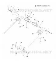 SUSPENSION, POSTERIORE COPPIA ARM AND PIVOT ARM