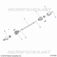 DRIVE TRAIN, DRIVE POSTERIORE ALBERO