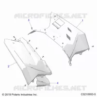 CARROZZERIA POSTERIORE CAB AND HEAT SHIELDS