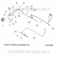 BRAKES, FRENO POSTERIORE LINES
