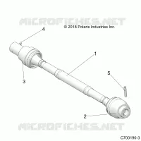 DRIVE TRAIN, FRONT PROP ALBERO