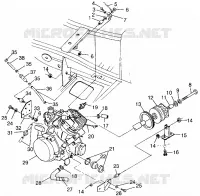 MONTAGGIO DEL MOTORE (400L) XPRESS 400L W97CA38C (4939603960A012)