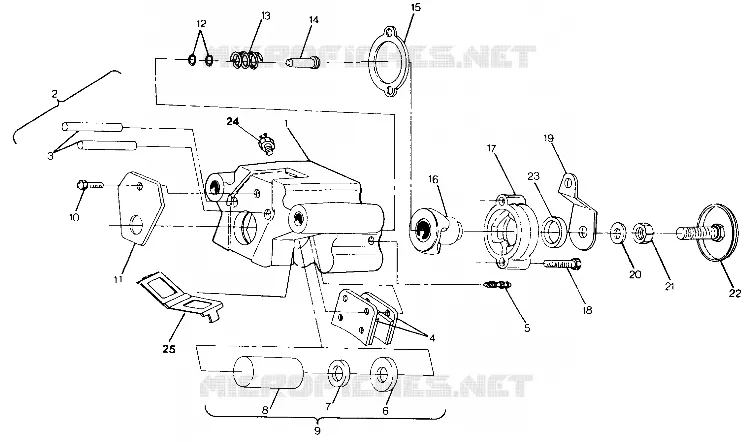 FRENO POSTERIORE MONTAGGIO Trail Boss / W928527 (4922892289030A)