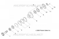 TRASMISSIONE, GEAR SHAFT OUTPUT