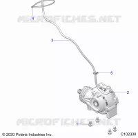 TRASMISSIONE, GEARCASE MOUNTING, FRONT