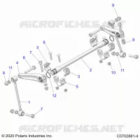 SUSPENSION, FRONT BARRA DI STABILIZZAZIONE