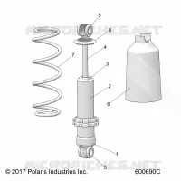 SUSPENSION, SHOCK ANTERIORE TRACK (SP)