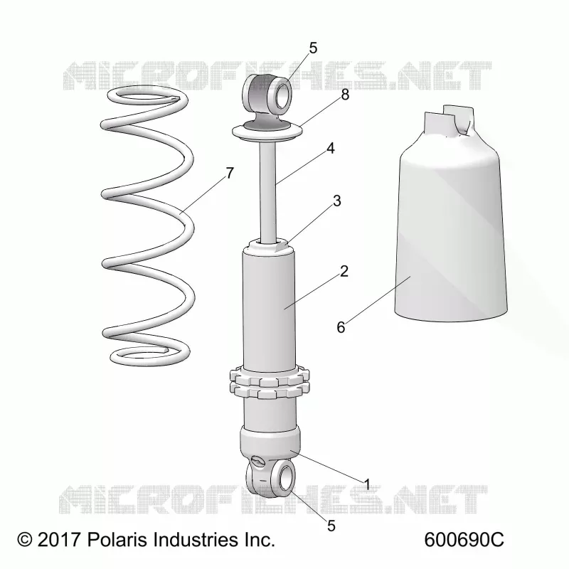 SUSPENSION, SHOCK ANTERIORE TRACK (SP)