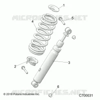 SUSPENSION, SHOCK ANTERIORE MOUNTING