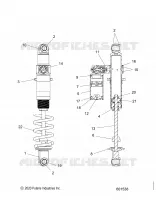 SUSPENSION, AMMORTIZZATORE POSTERIORE TRACK, VELOCITY