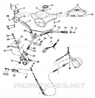 TIMONE MANUBRIO SL 900 B974091 and SL 1050 B974090 (4940974097A013)