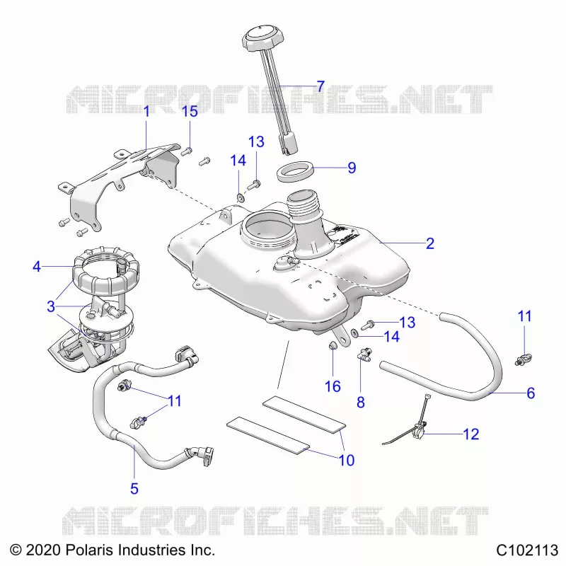 SISTEMA DI ALIMENTAZIONE CARBURANTE, FUEL TANK ASM.