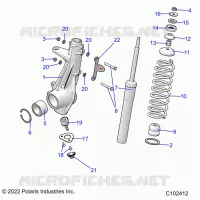 SUSPENSION, ANTERIORE MONTANTE