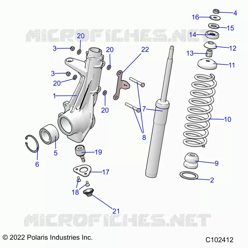 SUSPENSION, ANTERIORE MONTANTE