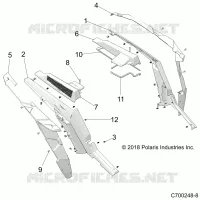 PARAFANGO POSTERIORES AND BEZELS- Z20N4E92AL/AR/BL/BR (C700248-8)