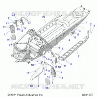 CHASSIS, PROTEZIONE FRIZIONE, FOOTRESTS, AND RUNNING BOARDS