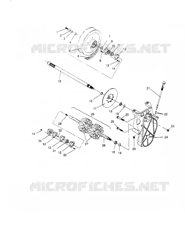 TRASMISSIONE ASSEMBLY SPORT 0950443, SPORT TOURING 0950243  and EUROPEAN SPO (4928822882B010)