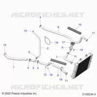 ENGINE, SISTEMA DI RAFFREDDAMENTO, HOSES