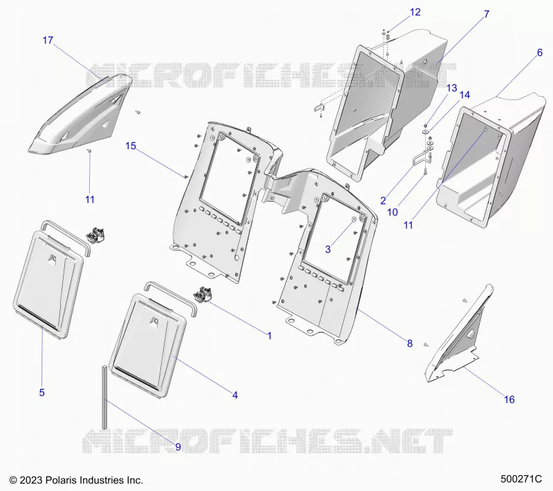 CARROZZERIA POSTERIORE STORAGE COMPARTMENTS