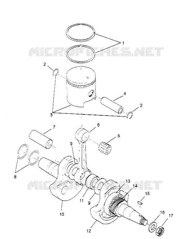 ALBERO MOTORE AND PISTONEE TRAIL BLAZER W957221 (4930363036C008)