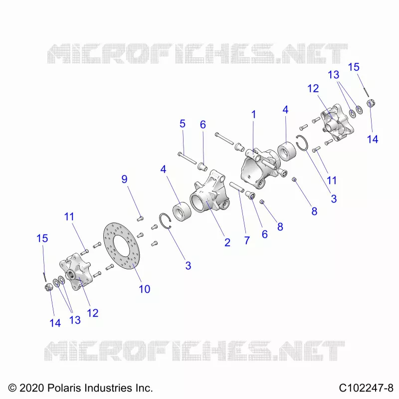 SOSPENSIONE POSTERIORE HUBS, CARRIER AND BRAKE DISC