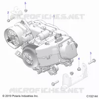 MOTORE, MOTORE AND TRANSMSSION MOUNTING
