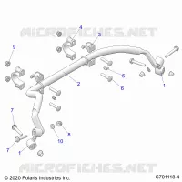 SUSPENSION, REAR BARRA DI STABILIZZAZIONE