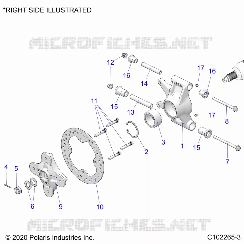 SOSPENSIONE POSTERIORE HUBS, CARRIER AND BRAKE DISC