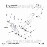 SUSPENSION, SHOCK MONTAGGIO, REAR SUSP.