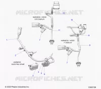 ELETTRICO, WIRE HARNESS, HOOD, ELECTRIC START