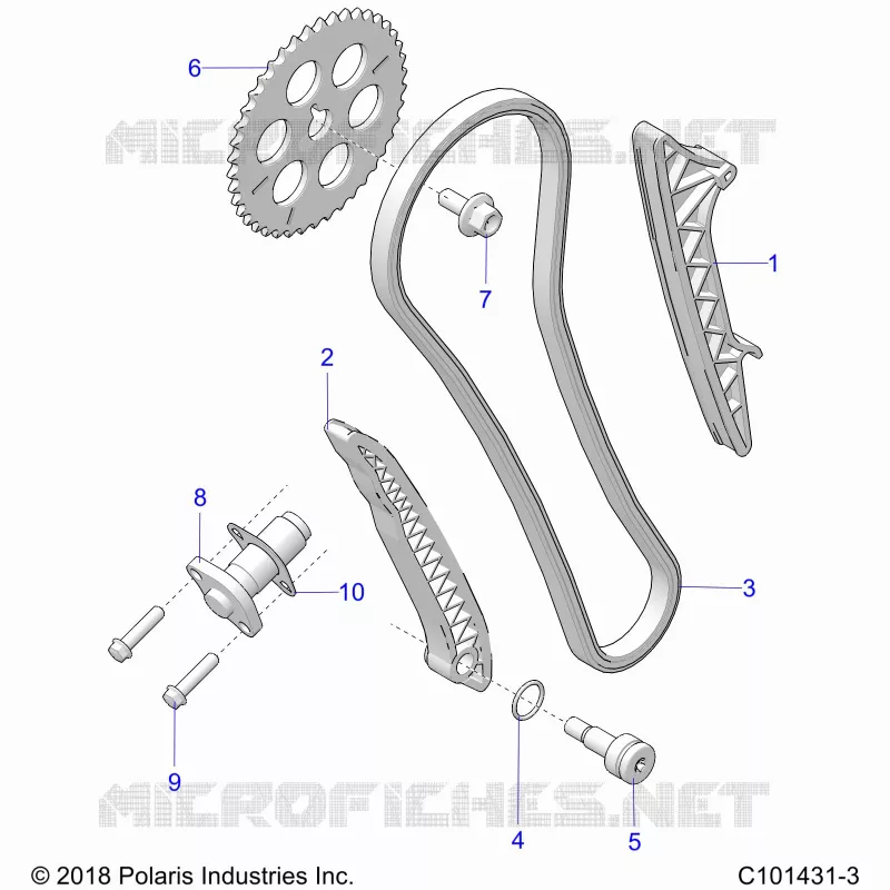 CAM CATENA AND TENSIONER