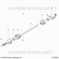 TRASMISSIONE, REAR DRIVE SHAFT