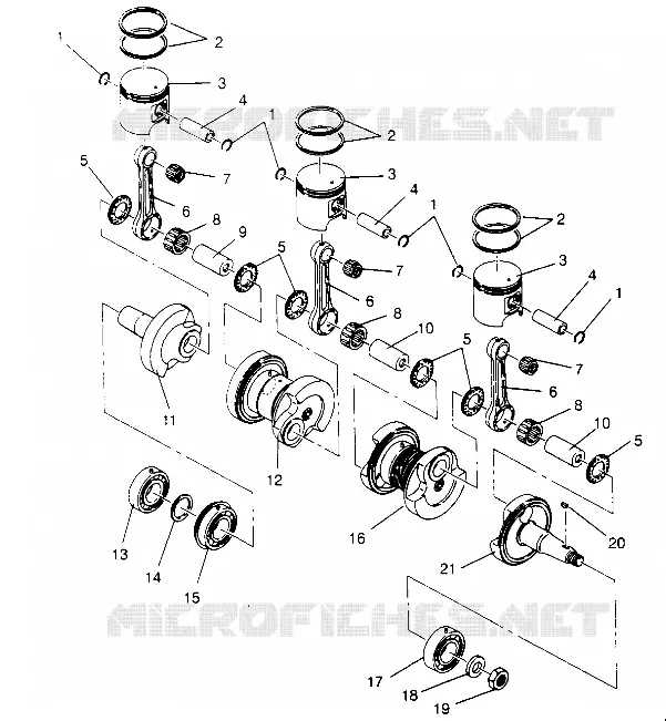 PISTONEEE   ALBERO MOTORE XLT TOURING 0952857 AND  EUROPEAN XLT TOURING E952857 (4929172917C010)