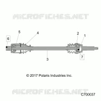 TRASMISSIONE, REAR HALF SHAFT