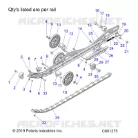 SUSPENSION, RAIL, LH/RH