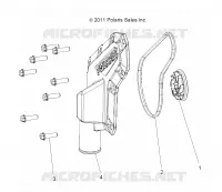 MOTORE, WATERPUMP IMPELLER AND COVER