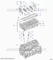 ENGINE, HEAD ASM AND VALVOLE