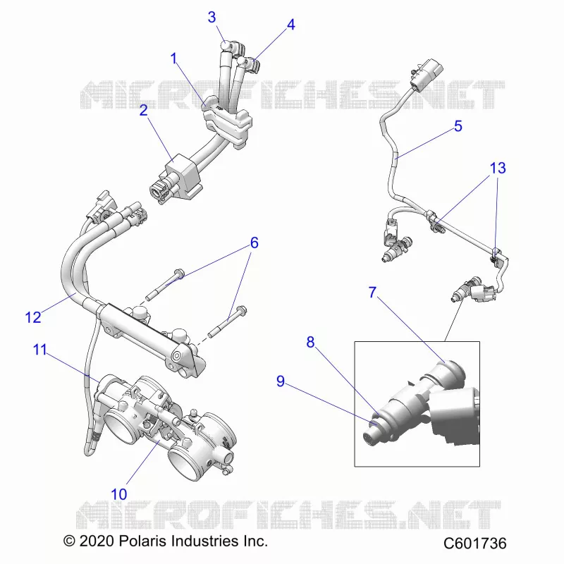 SISTEMA DI ALIMENTAZIONE CARBURANTE, RAIL, LINES AND THROTTLE BODY