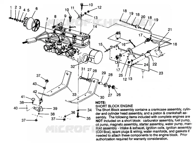 MONTAGGIO DEL MOTORE ULTRA TOURING 0975378 and EUROPEAN ULTRA TOURING E975378 (4938133813C007)