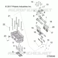 ENGINE, TESTA CILINDRO AND VALVES