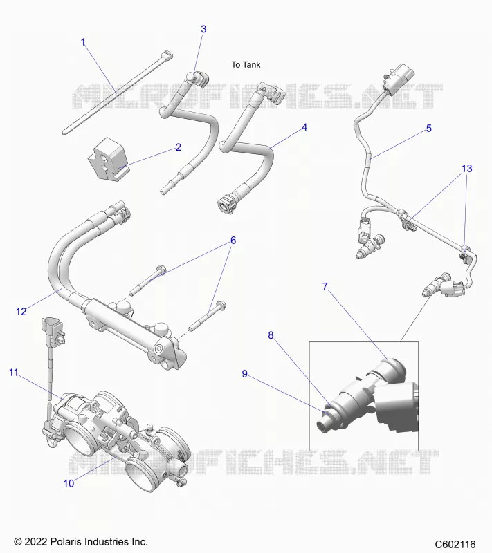 SISTEMA DI ALIMENTAZIONE CARBURANTE, RAIL, LINES AND THROTTLE BODY