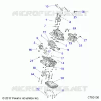 ENGINE, CRANKCASE AND ALBERO MOTORE