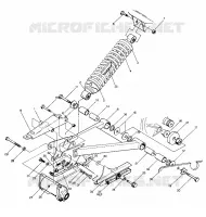 SWING ARM WELDMENT   AMMORTIZZATORE POSTERIORE  ASSEMBLY (4914761476021A)