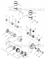 PISTONEEE   ALBERO MOTORE WIDETRAK LX 0952064 AND  EUROPEAN WIDETRAK LX E952064 (4928942894C010)