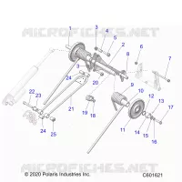 SUSPENSION, POSTERIORE COPPIA ARM