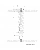 SUSPENSION, AMMORTIZZATORE POSTERIORE TRACK (7043994)