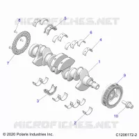ENGINE, ALBERO MOTORE AND BEARINGS