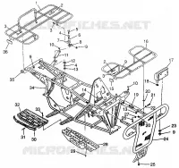 PARAURTI / PORTAPACCHI MOUNTING MAGNUM 4X4 W968144 AND  SWEDISH MAGNUM 4X4 S968144 (4936053605A007)