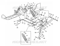 SOSPENSIONI ANTERIORI and SCIARE 700 RMK 0970966, 700 SKS 0970566, and EUROPEAN 700 (4938573857B001)